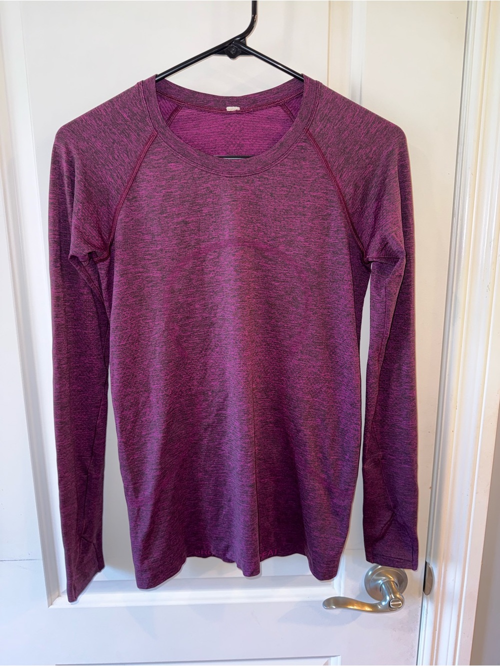 lululemon athletica Swiftly Tech Long Sleeve Shirt 2.0 in deep fuschia/black